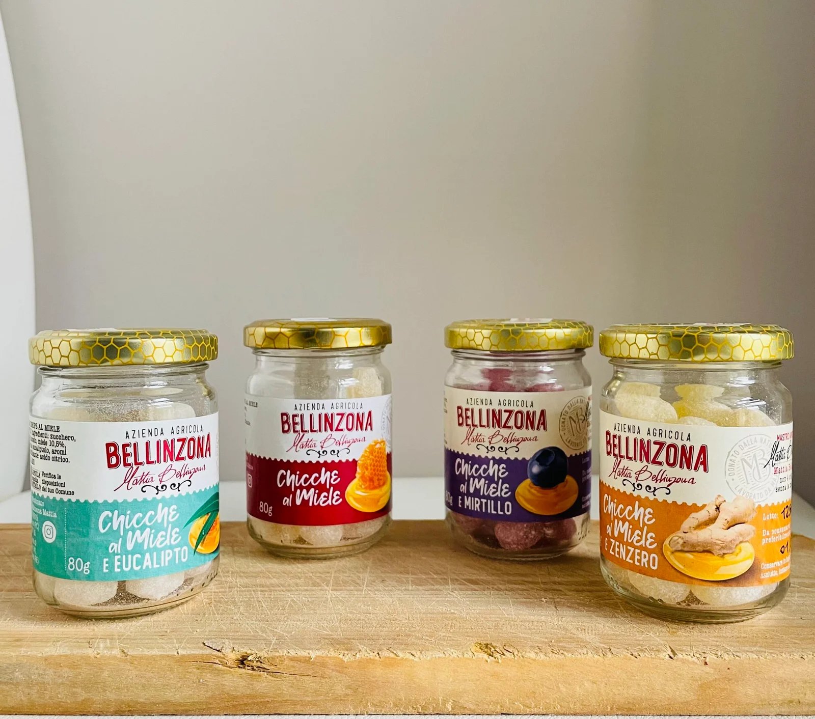 Vasetto di caramelle al miele ed eucalipto